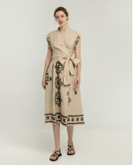 LONG EMBROIDERED DRESS