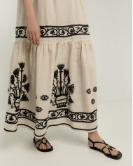 LONG EMBROIDERED DRESS