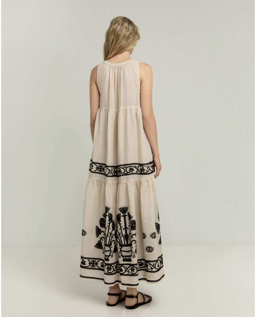 LONG EMBROIDERED DRESS LONG EMBROIDERED DRESS