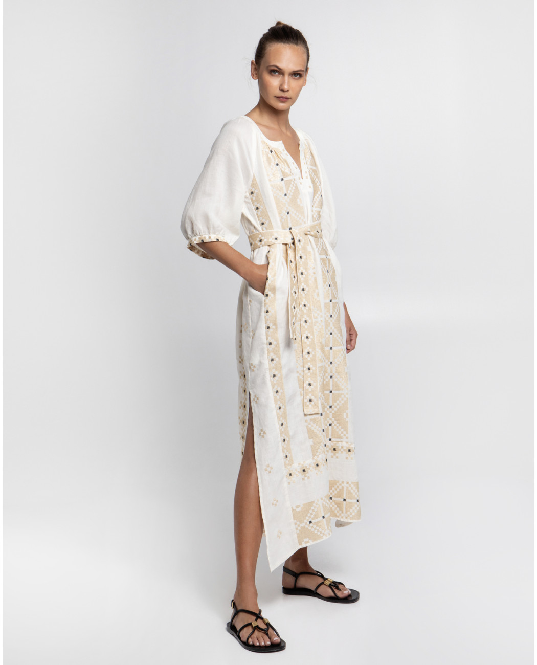 LONG EMBROIDERED DRESS LONG EMBROIDERED DRESS