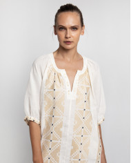 LONG EMBROIDERED DRESS