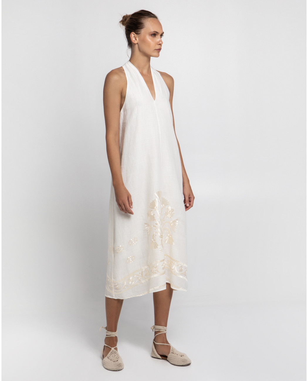 LONG EMBROIDERED DRESS LONG EMBROIDERED DRESS