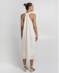 LONG EMBROIDERED DRESS