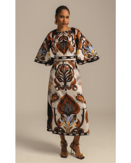 DAHLIA LONG DRESS - Jacquard DAHLIA LONG DRESS - Jacquard