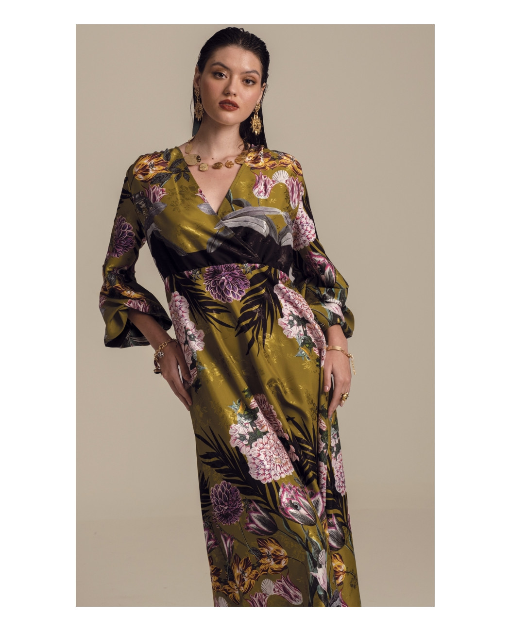 DAHLIA LONG DRESS - Jacquard DAHLIA LONG DRESS - Jacquard