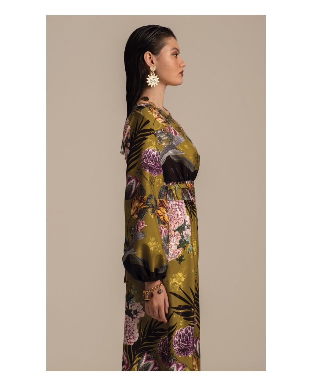 DAHLIA LONG DRESS - Jacquard DAHLIA LONG DRESS - Jacquard