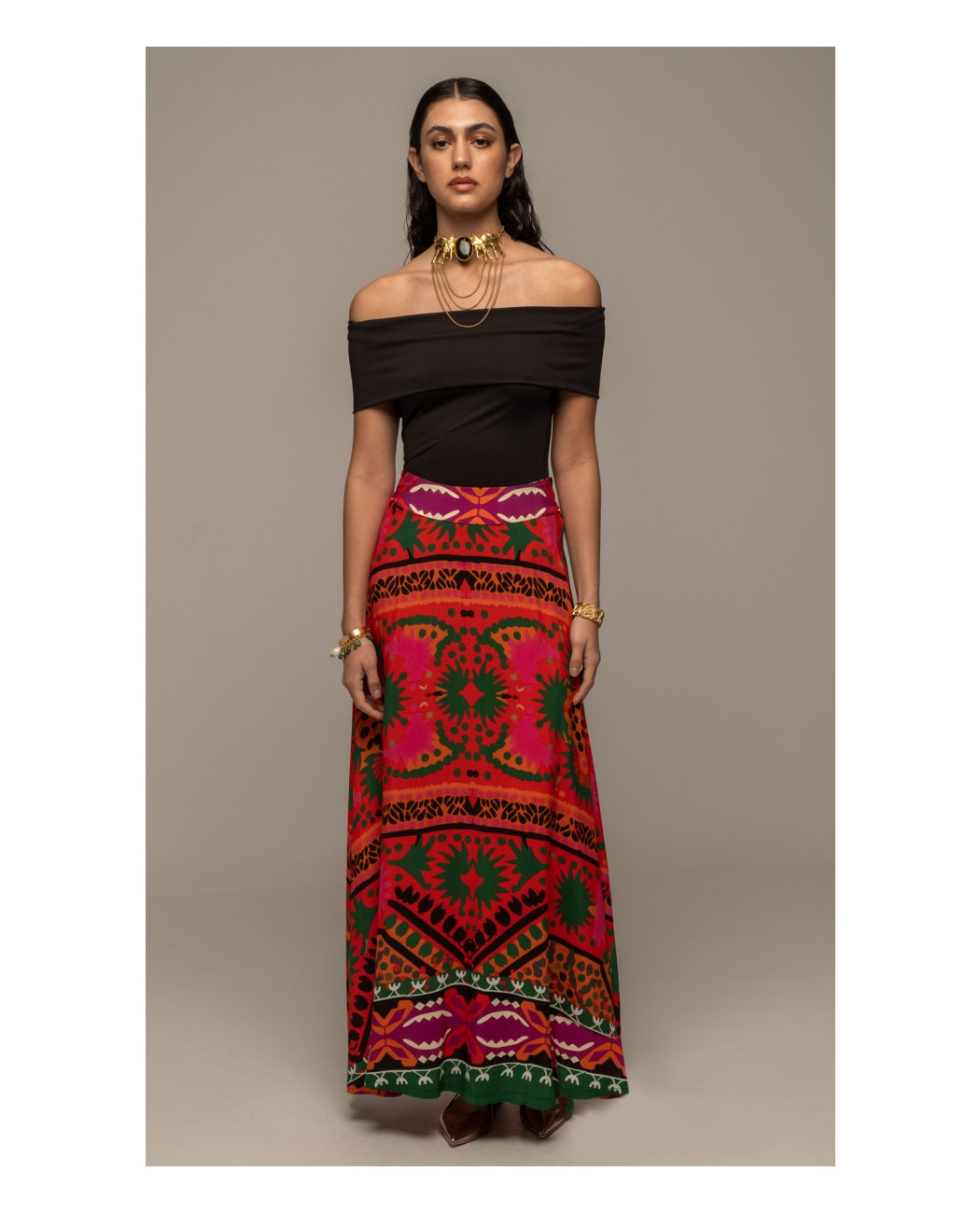 RAPTURE LONG SKIRT - Viscose RAPTURE LONG SKIRT - Viscose