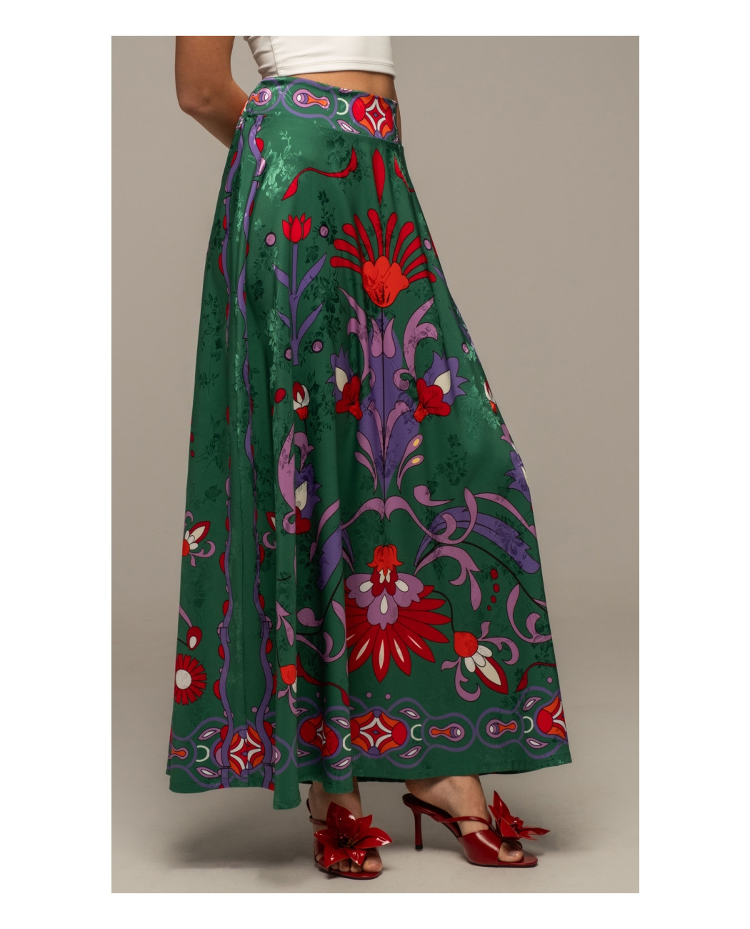 ALOE LONG SKIRT - Jacquard ALOE LONG SKIRT - Jacquard