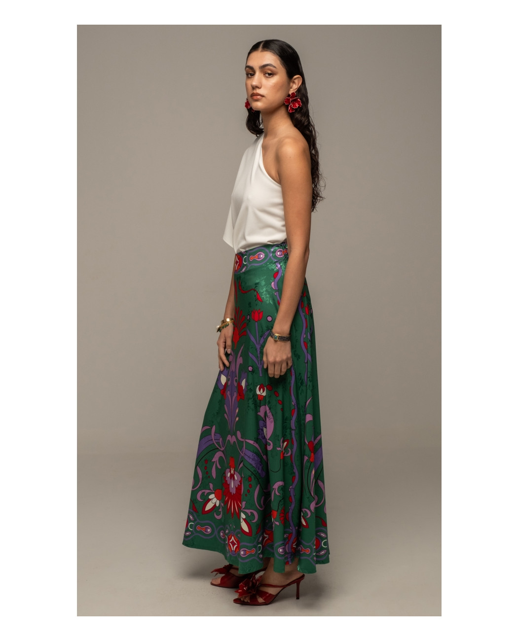 ALOE LONG SKIRT - Jacquard ALOE LONG SKIRT - Jacquard