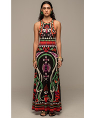 ALOE LONG DRESS - Jacquard