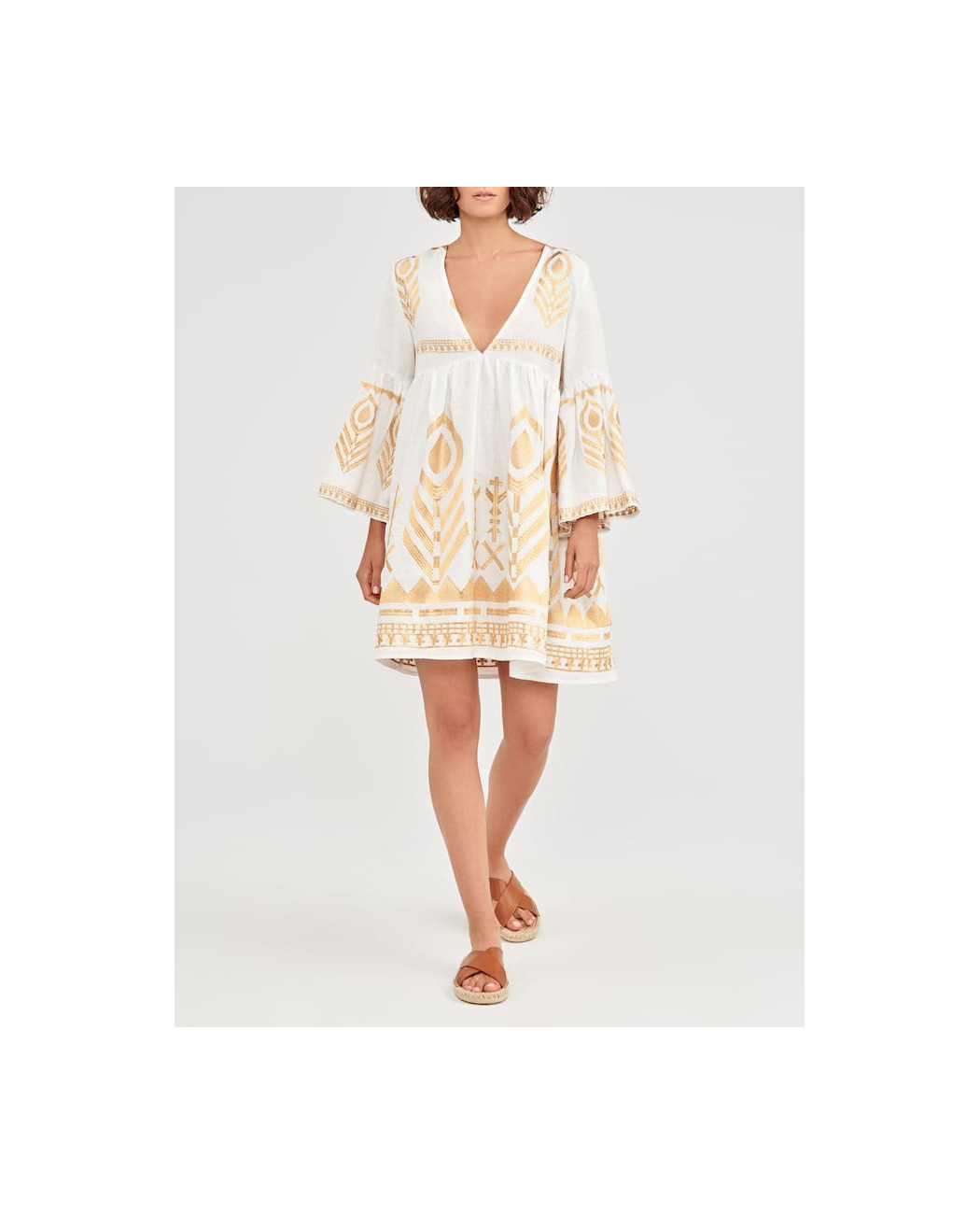 MINI EMBROIDERED BOHO DRESS MINI EMBROIDERED BOHO DRESS