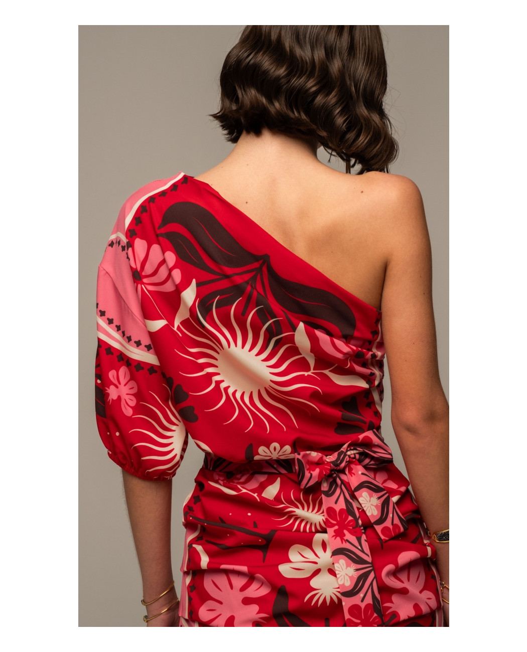 PASSIONFLOWER ONE SHOULDER MINI DRESS PASSIONFLOWER ONE SHOULDER MINI DRESS