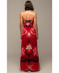 PASSIONFLOWER STRAPLESS DRESS