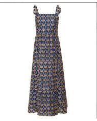 EMBROIDERED MAXI DRESS "CANNES"