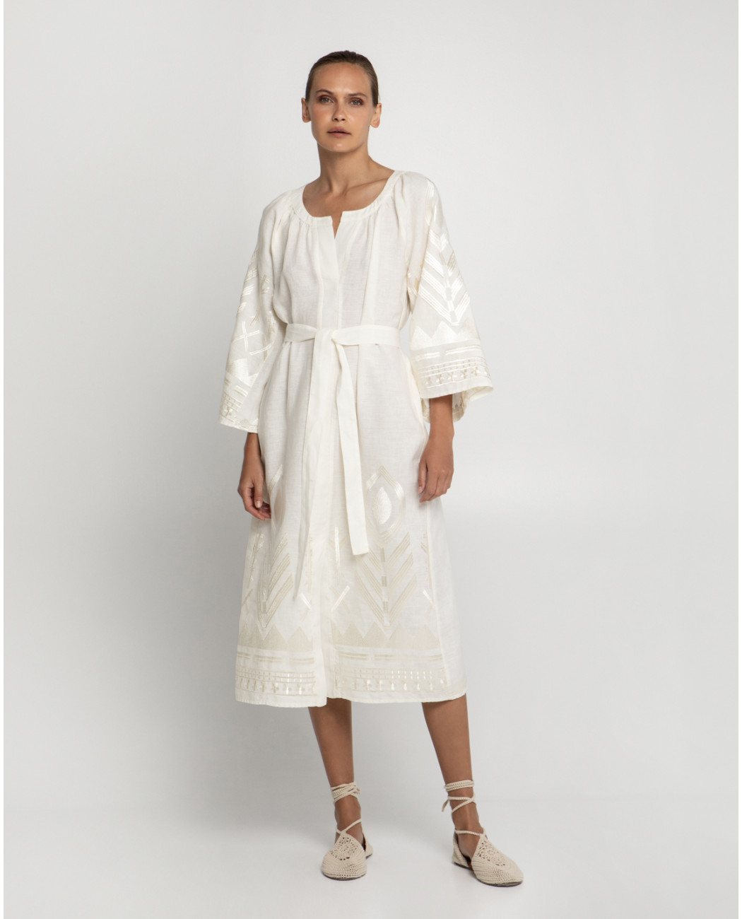 LONG EMBROIDERED DRESS LONG EMBROIDERED DRESS