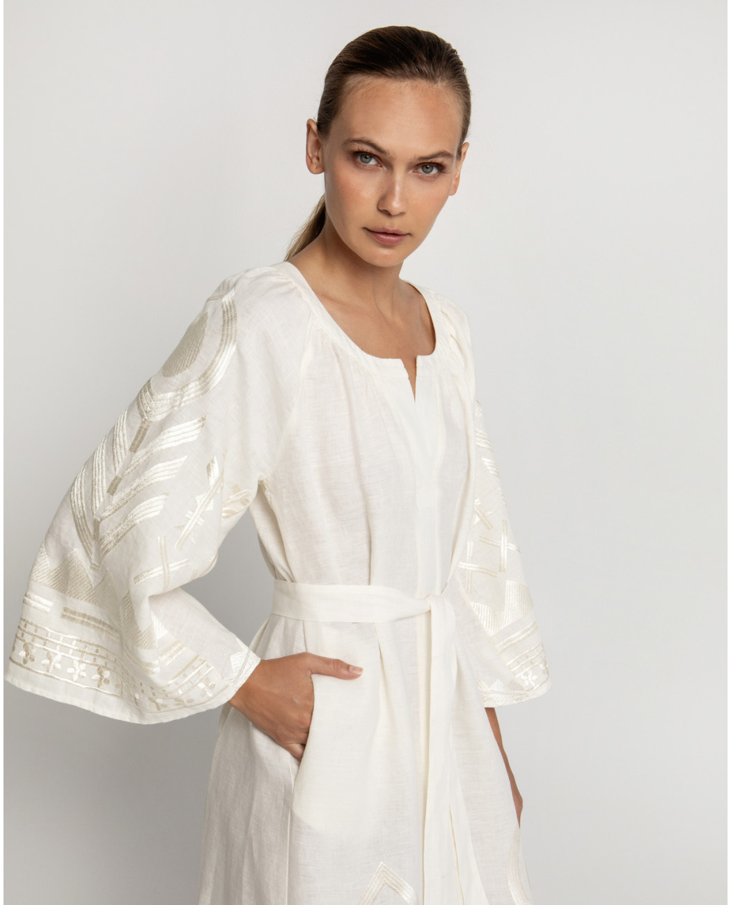 LONG EMBROIDERED DRESS LONG EMBROIDERED DRESS