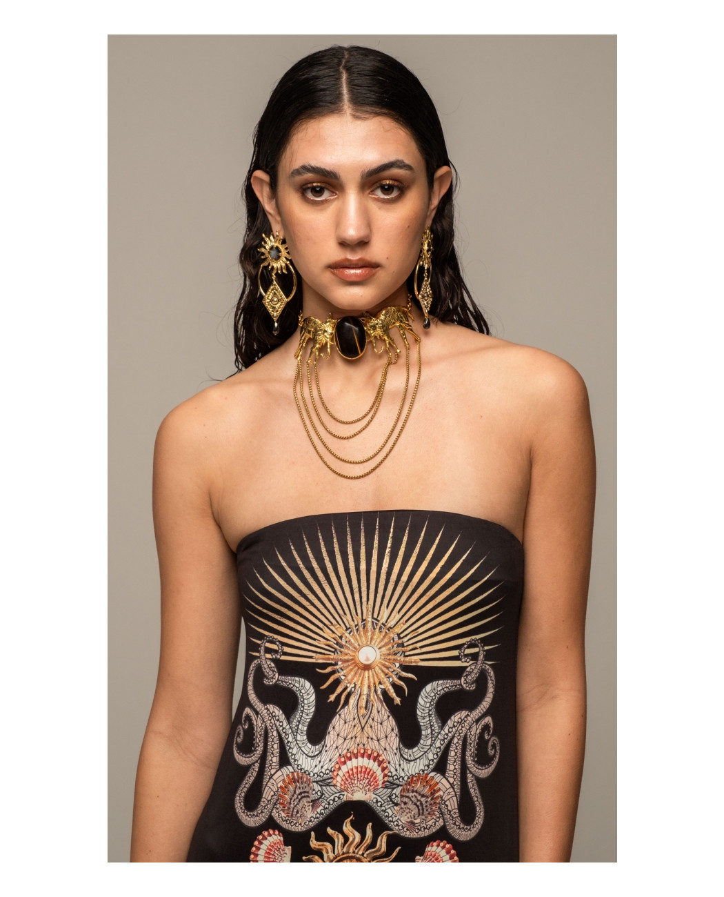 ABYSS STRAPLESS DRESS ABYSS STRAPLESS DRESS