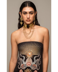 ABYSS STRAPLESS DRESS