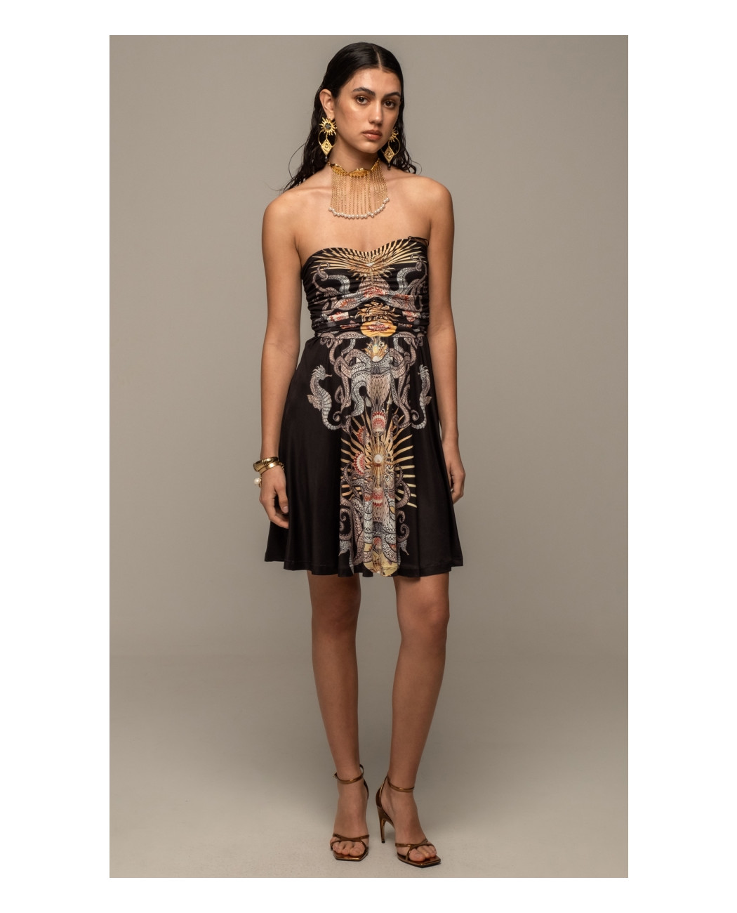 ABYSS STRAPLESS SHORT DRESS ABYSS STRAPLESS SHORT DRESS