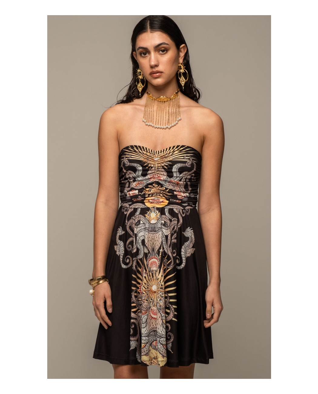 ABYSS STRAPLESS SHORT DRESS ABYSS STRAPLESS SHORT DRESS