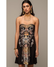 ABYSS STRAPLESS SHORT DRESS