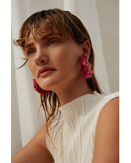 Bougainvillea Hoops/ Medium