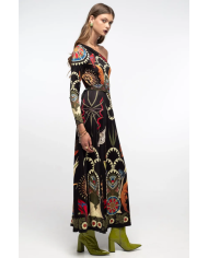 NOCTURNAL ONE SHOULDER LONG DRESS