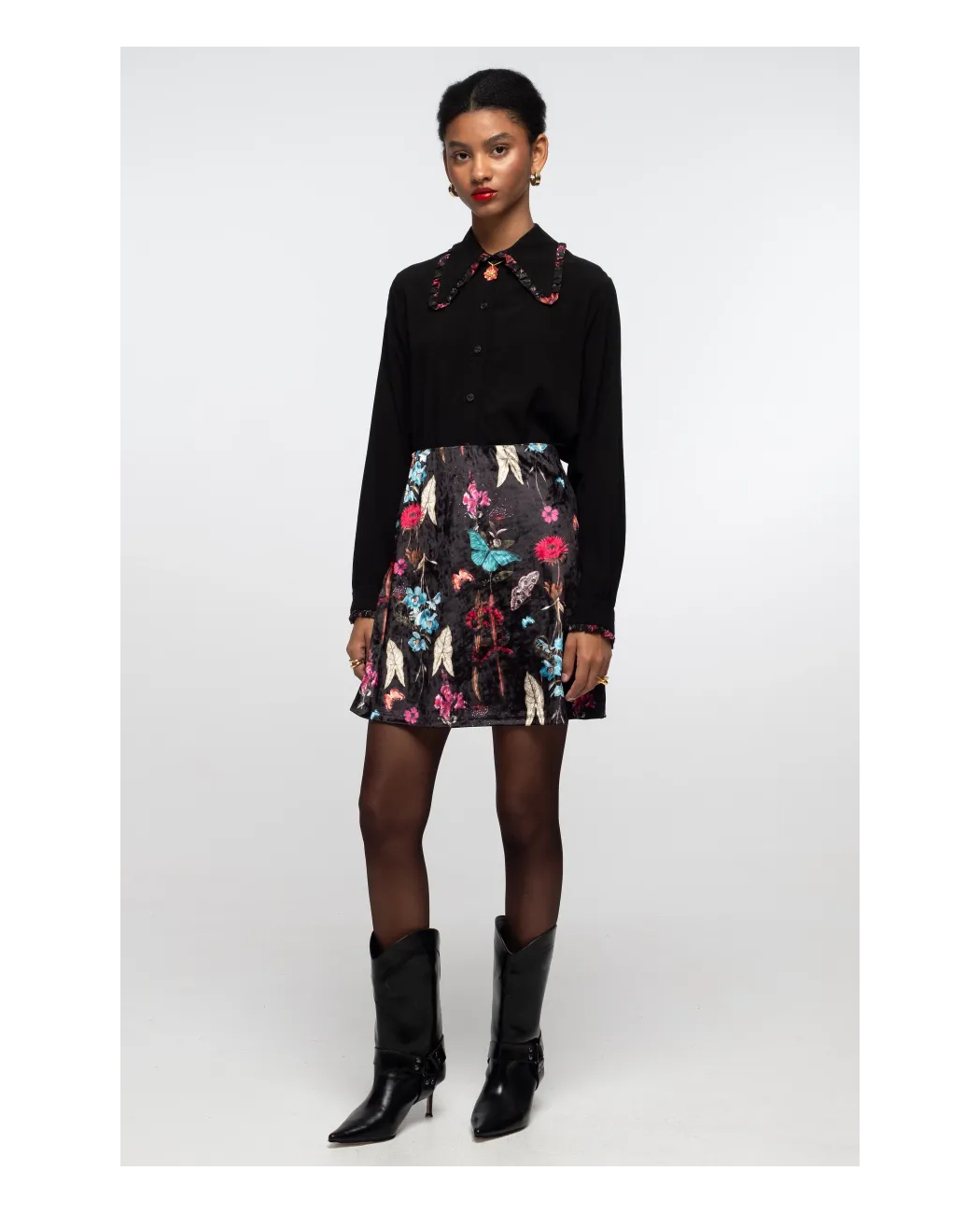 HYDRANGEA MINI SKIRT HYDRANGEA MINI SKIRT