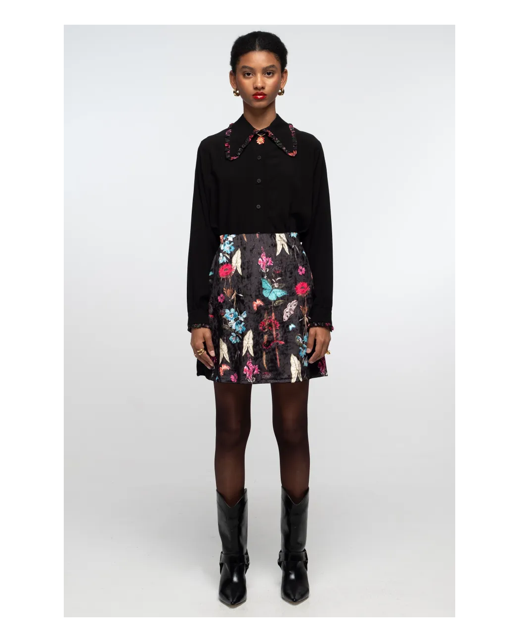 HYDRANGEA MINI SKIRT HYDRANGEA MINI SKIRT