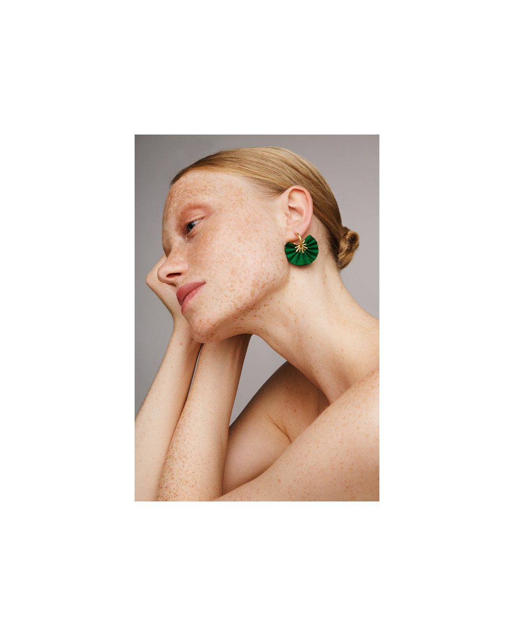 Sparkle mini hoops/ Green