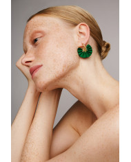 Sparkle mini hoops/ Green