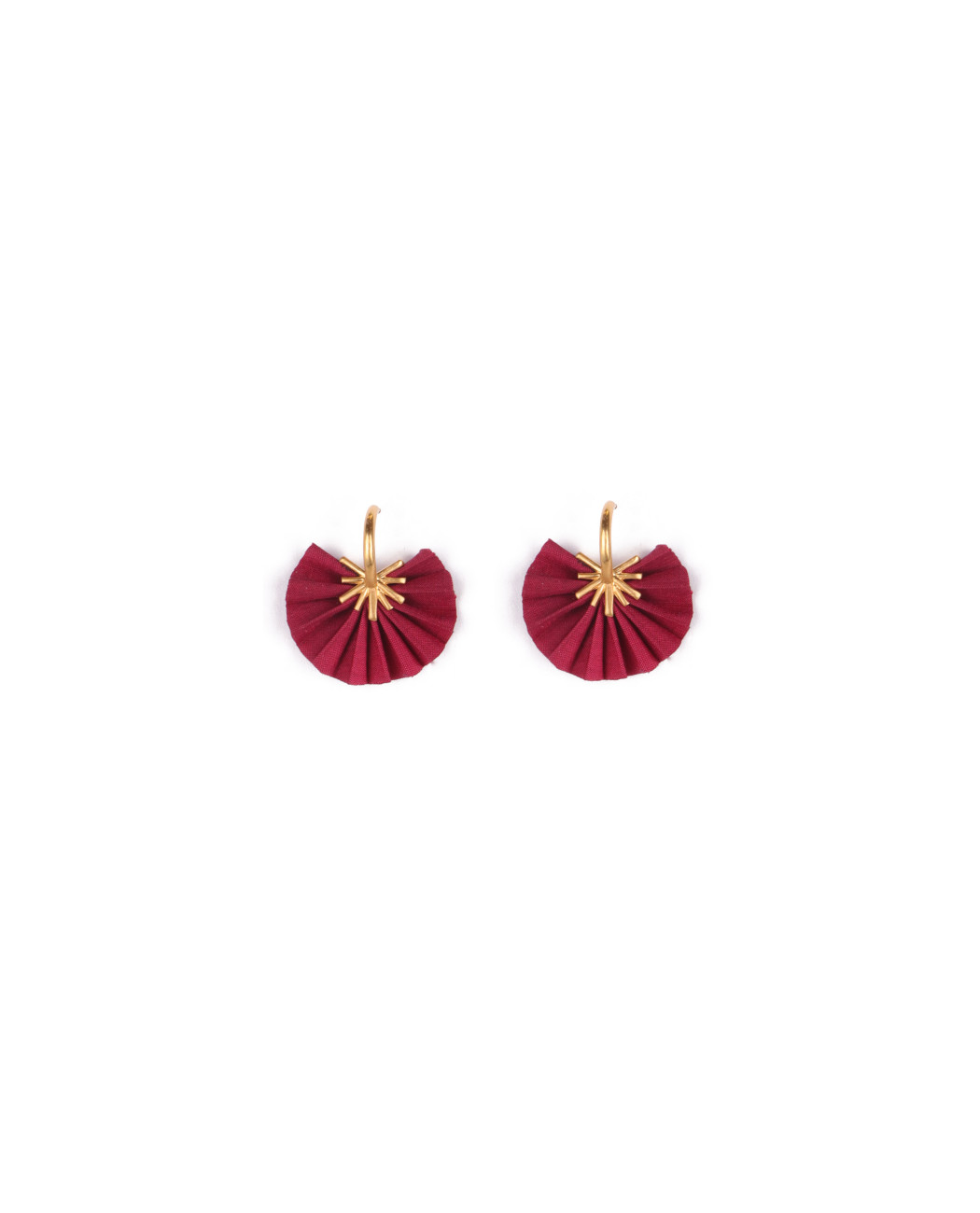Sparkle Mini Hoops / Bordeaux