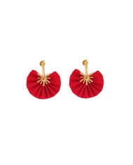 Sparkle mini hoops/ Red