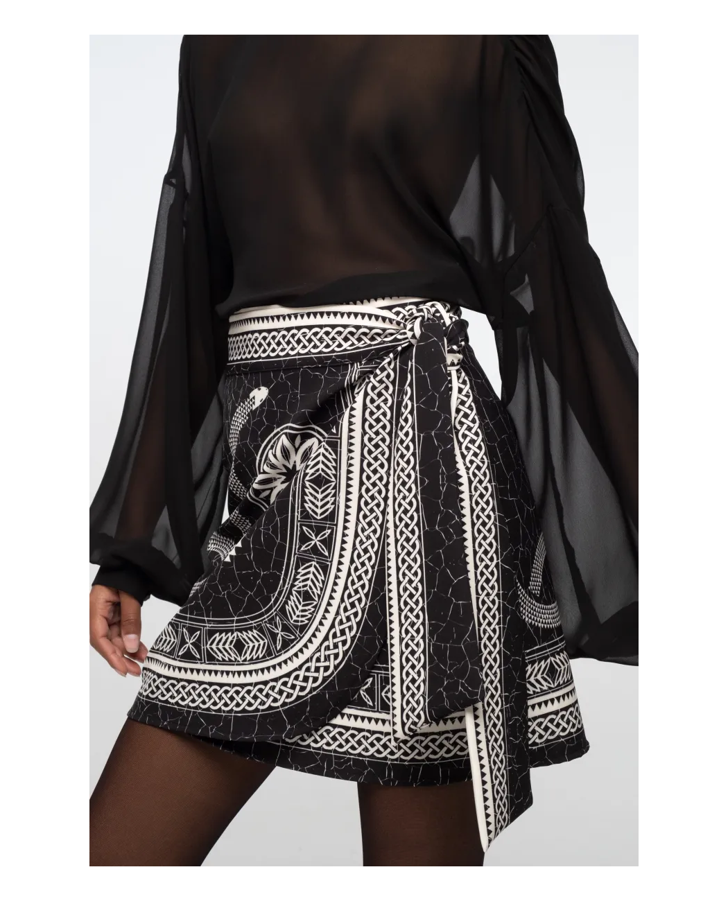 PHILOSOPHY WRAP SKIRT