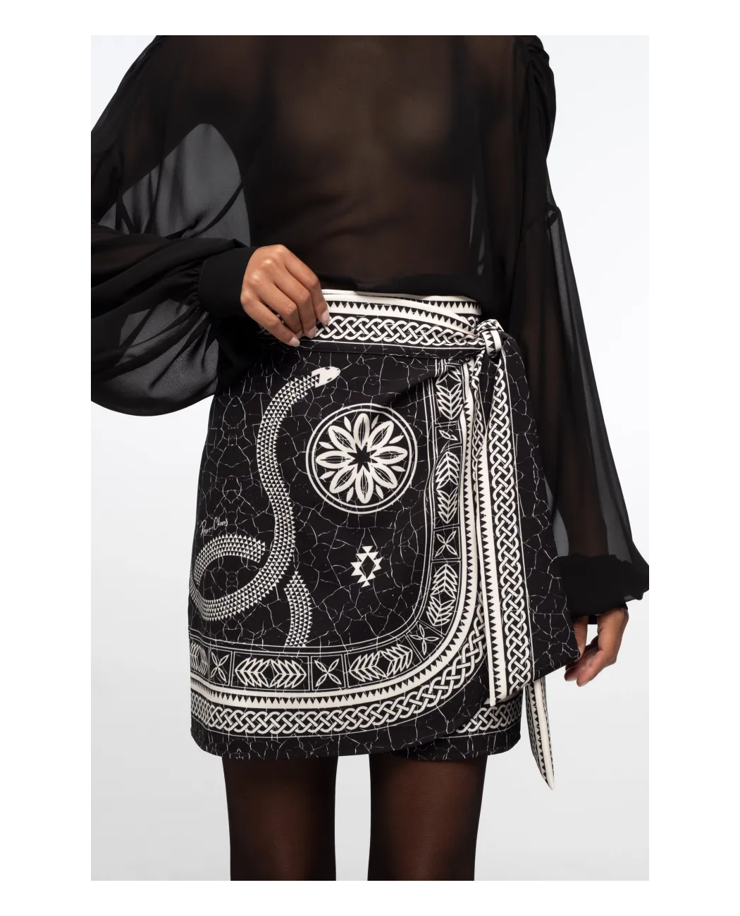 PHILOSOPHY WRAP SKIRT