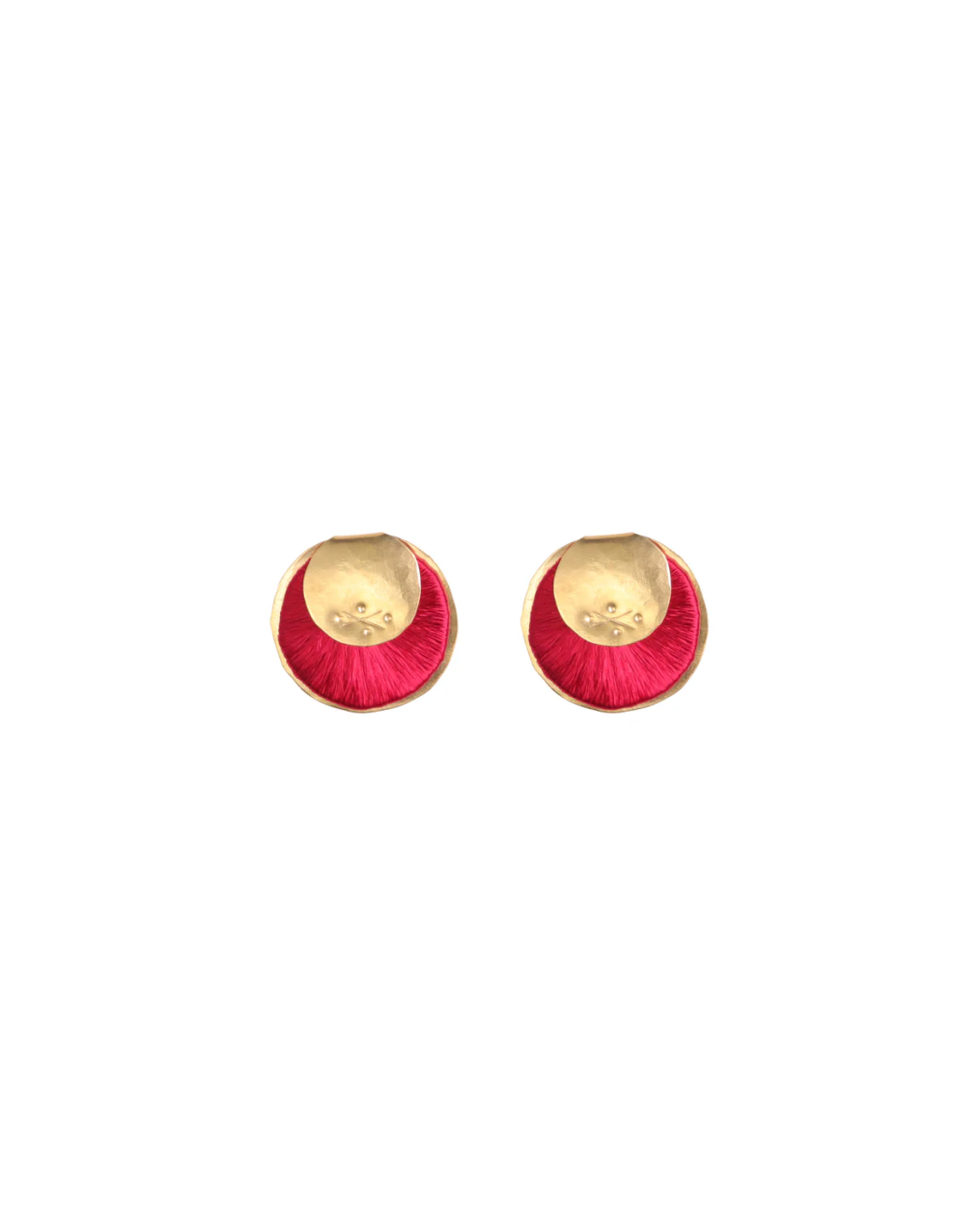 Mini Yoko Earrings | Cherry Red