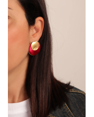 Mini Yoko Earrings | Cherry Red