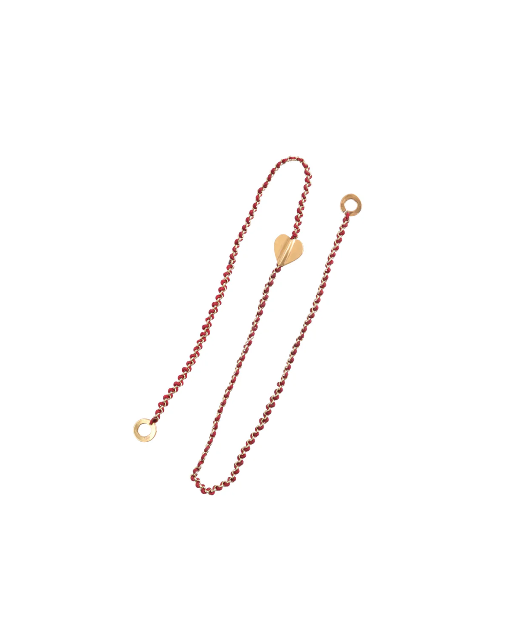 Knitties Heart Necklace | Crimson