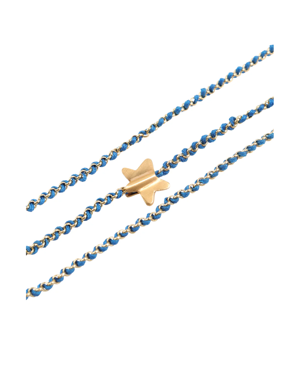 Knitties Star Necklace | Blue