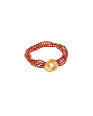 Knitties Bracelet | Red Tones