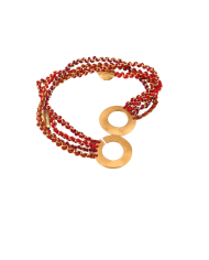 Knitties Bracelet | Red Tones