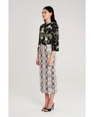 SERPENTINE MIDI SKIRT