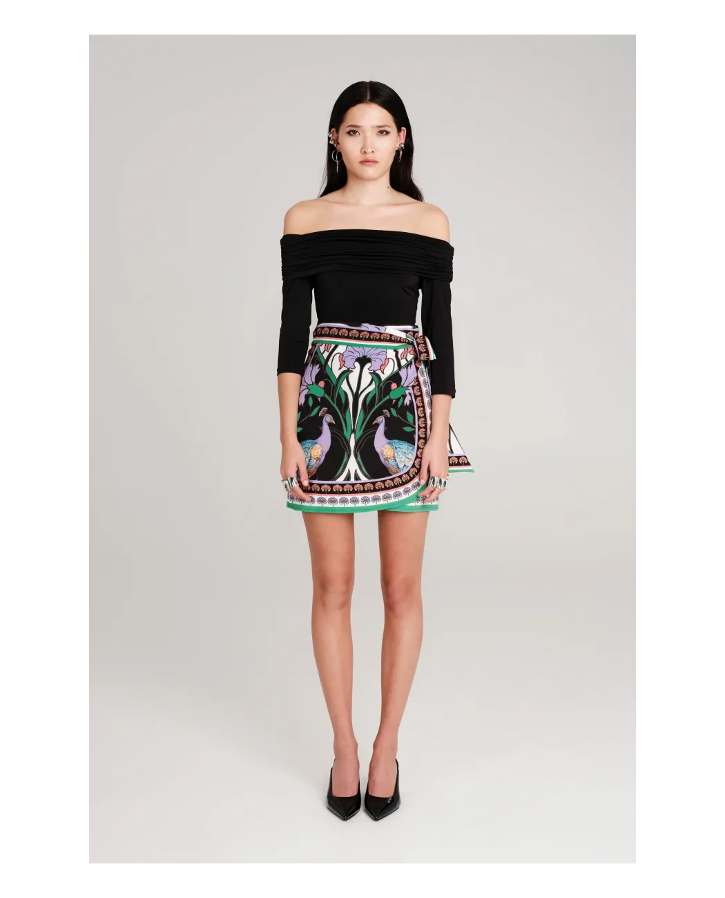 NOSTALGIA WRAP MINI SKIRT