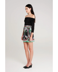 NOSTALGIA WRAP MINI SKIRT