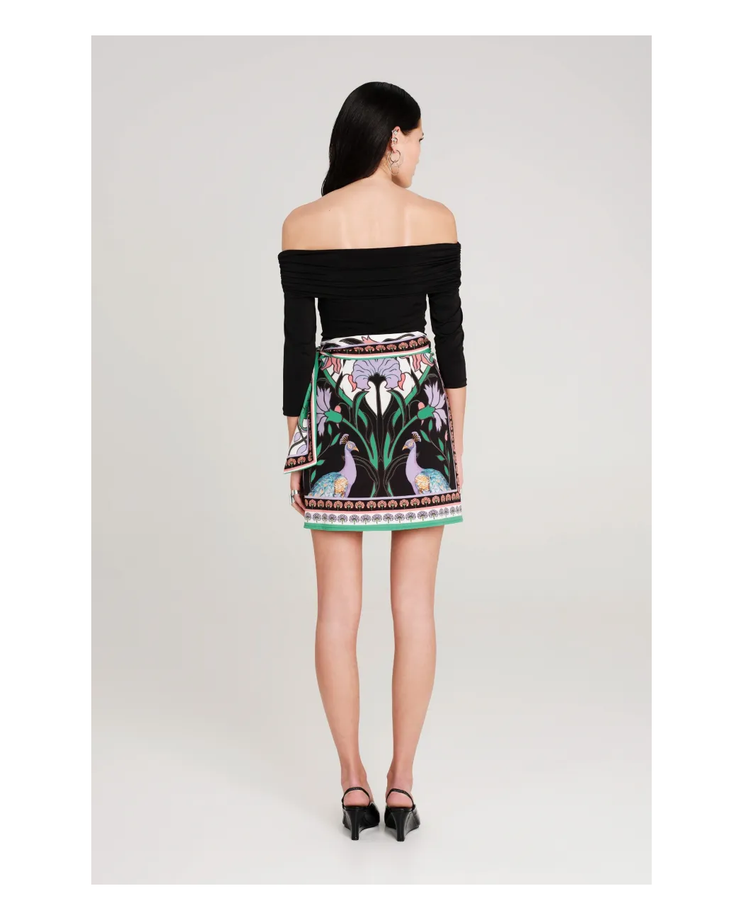 NOSTALGIA WRAP MINI SKIRT