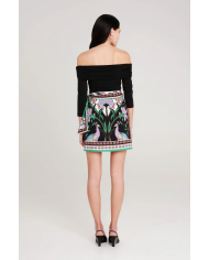 NOSTALGIA WRAP MINI SKIRT