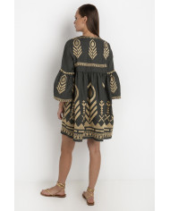 SHORT EMBROIDERED DRESS