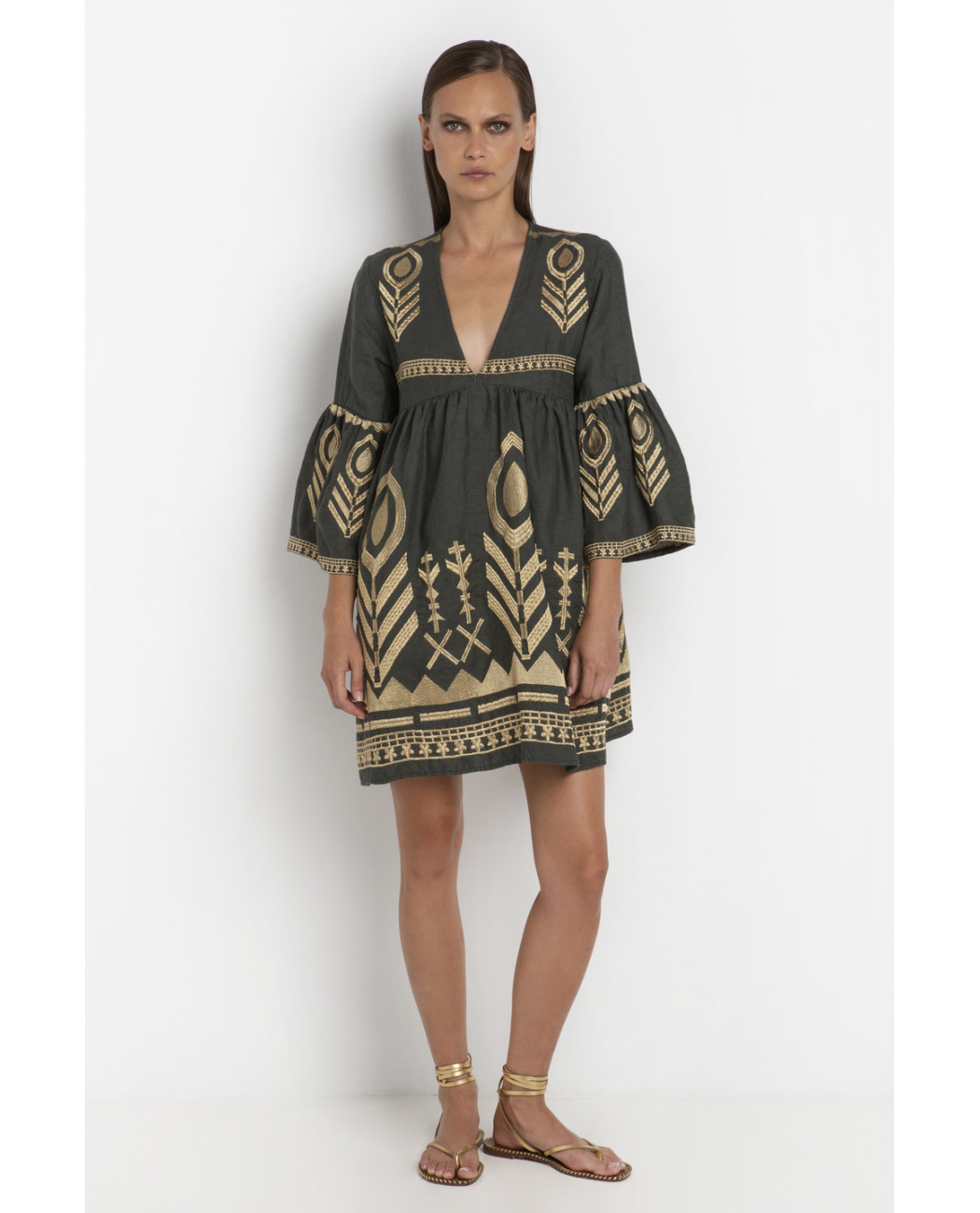 SHORT EMBROIDERED DRESS SHORT EMBROIDERED DRESS
