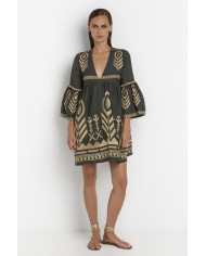 LONG EMBROIDERED DRESS LONG EMBROIDERED DRESS