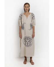 LONG EMBROIDERED DRESS LONG EMBROIDERED DRESS